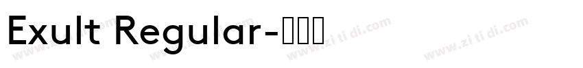 Exult Regular字体转换